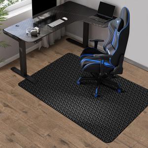 Office Chair Mat for Hard Floor, FURKIT 36"x48" Anti-Slip PVC Computer Chair Mat for Gaming, Unique Y-Shaped Pattern Floor Protector Rug for Rolling Chairs, Large Desk Floor Mat for Home