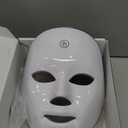 7-1 Colors Red Light Therapy For FaceLED Facial Skin Care Mask,Red Light Mask for Face, LED Facial Mask Light,Salon or Home,White.