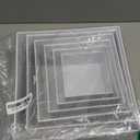 6 PCS Buffet Risers, Large Food Risers for Buffet Table, Display Stand Shelf for Party, Catering, Jewelry & Collectibles, White Acrylic Nesting Boxes for Food Display (10" 9" 8" 7" 6" 5")