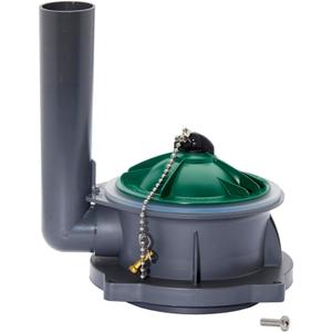 American Standard 3280.040-0070A 4-Inch Flush Valve Assembly for Champion One Piece Toilets, Black