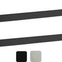 24 Inch Towel Bar 2 Pack for Bathrooms 24 Inch Stainless Steel 304 Matte Black Towel Holder Modern Square Towel Rod Rustproof Wall Mount 2 of Pack(24 inch, Matte Black)