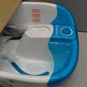 Homedics Bubble Mate Foot Spa, Toe Touch Controlled Foot Bath with Invigorating Bubbles and Splash Proof, Raised Massage Nodes and Removable Pumice Stone