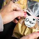 4 x Urnseh Favorite Wedding Candy Favor Stickers, 1.5" Round, Bridal Shower Favor, Adhesive Guest Gift Labels, Wedding Decor (60His+60Her+60Our)