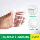 2400 Pack 9 OZ Clear Plastic Cups, Disposable Crystal Punch Cup, PET Plastic Party Cups for Iced Beverages, Juice and Cold Drinks