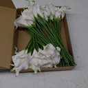 Janinka  Calla Lily Artificial Flowers Bulk Calla Lilies Bouquet for Wedding Fake Faux Bridal Bouquet Silk Lily Bouquet for Party Decoration, 14 Inch (White)