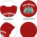 Christmas Shirts Boys Girls Christmas Tree T Shirt Toddler Christmas Graphic Tees Holiday Short Sleeve Tops (Red2)