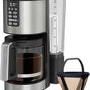 Ninja 14 Cup , Programmable Coffee Maker XL Pro with Permanent Filter, 2 Brew Styles Classic & Rich, 4 Programs Small Batch, Delay Brew, Freshness Timer & Keep Warm, Stainless Steel, DCM201