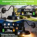 Solar Barn Lights Outdoor, 12 Inch Dusk to Dawn Gooseneck Barn Light, Black Exterior Light Fixture Modern Outdoor Wall Lights Waterproof Industrial Farmhouse Wall Lamp for Porch, Barn, Garage, Shed