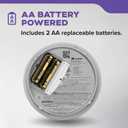 Kidde Smoke & Carbon Monoxide Detector, AA Battery Powered, Voice Alerts, LED Warning Light Indicators, 30CUDR-V (1 Pack)