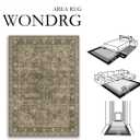 2x3 Washable Brown Area Rug Vintage Entryway Kitchen Carpet Non-Slip Soft Low Pile Distressed Indoor Small Throw Rug for Bedroom Bathroom Entrance