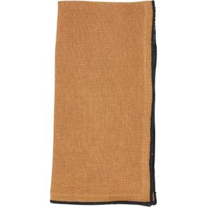 Saro Lifestyle Stonewashed Stitch Border Table Napkins (Set of 4), Terracotta, 20"