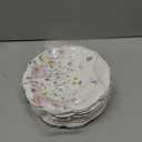 100 Pcs Wildflower Paper Plates Disposable Dessert Baby Bridal Shower Party Supplies Floral Dessert Plates Bulk Birthday Tea Party Serving Tray for Wedding Birthday