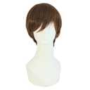 MapofBeauty Fashion Men's Short Straight Wig (Brown)