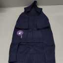 cyeollo Dog Sweaters for Medium Dogs Boy, Stretchy Warm Turtleneck Doggy Clothes for Fall Winter, Thermal Knit Pet Apparel with Sleeves, Navy XL