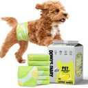 Dono Dog Diapers Male 60ct, Disposable Non-Slip Male Dog Wraps, Super Absorbent Puppy Diapers with Rapid-Dry Technology, Wetness Indicator, Leak-Proof Doggie Pampers, X-Small