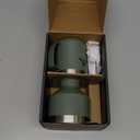 STANLEY Perfect Brew Pour Over Set | 12 oz Camp Mug with Lid Included | Drip Coffee Maker with Reusable Filter | Insulated Stainless Steel | BPA-Free | Hammertone Green