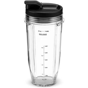 Replacement 24oz Blender Cup with Sip & Seal Lid For Nutri Ninja