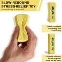 2 x Slow Rising Squishy Butter Squeeze Toy,Stress Relief for Adults ,Fidget Toys for Anxiety Relief Party Favors (Yellow)