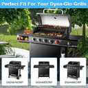 Grill Replacement Parts for Dyna-Glo DGH474CRP DGH483CRP DGH485CRP DGH474CRP-D, Drip Pan Grease Tray & Grill Grates & Heat Tents for Dyna Glo 5 Burner Grill Models