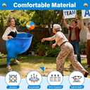 Granny Pants Yard Game for Adults (40 in * 31.5 in),2Pcs Granny Pants Outdoor Games with 10 Bouncy Balls,2 Pumps & Flags, Granny Pants Game for Family Carnival Party Reunion Gathering(Large)
