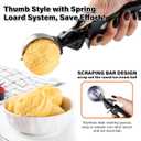3.5 Tbsp Cookie Scoop, Ice Cream Scoop with Thumb Trigger, Cookie Dough Melon Baller Scoop 55 mm, Comfortable Grip, Non-Slip, 50 ml