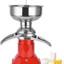 Milk Cream Centrifugal Separator Electric descremadora de leche 100L/H Capacity Cream Maker with 5L 304 Stainless Steel Bowl for Fresh Goat Cow Milk, 110V 100W