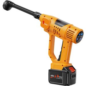 Cordless Pressure Washer with 2 Batteries/ 6-in-1 Nozzle / 10 Speed Adjustment/Remaining Battery Display, The Perfect Complement to Heavy-Duty Corded Pressure Washers Cordless Pressure Washer with 2 Batteries/ 6-in-1 Nozzle / 10 Speed Adjustment/Remaining Battery Display, The Perfect Complement to Heavy-Duty Corded Pressure Washers