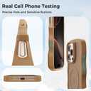 Maxdara for iPhone 16 Pro Max Case, [Compatible with Magsafe] Wavy Frame TPU Bumper Shockproof Drop Protection Translucent Magnetic Case for iPhone 16 Pro Max (Brown)