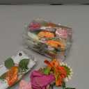 XunYee 6 Pcs 35.4 ft Flower Garlands Hanging Wildflower Backdrop Decoration Artificial Floral Garlands Fake Flower Vines Faux Silk Wildflower Decor for Halloween Fall Wedding Garden Wall Arch(Rose)