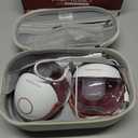 Momcozy Breast Pump Hands Free Mobile Style | M6, Wearable Breastfeeding Pump Ideal Rhythm for More Milk, DoubleFit Flange More Fit & Discreet with 3 Modes & 9 Levels, 24mm - 2 Pack Cozy Red