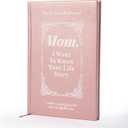 3 x Mom,I Want to Know Your Life Story, A Mother's Guided Journal Meaningful Mother's Journal for Mom Great Gift for Mom Birthday,Wrapped Hardback, Ribbon Bookmark. (Mom,Pink)