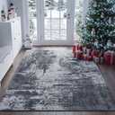 Merelax 3x5 Washable Entryway Area Rug, Grey Small Area Rugs for Living Room Bedroom Kitchen, Boho Abstract Office Rug, Soft Modern Non Slip Low Pile Carpet for Dining Room Kids Room, Gray