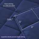 yescool King Size Weighted Blanket for Adults (20 lbs, 80 x 87, Blue) Cooling Heavy Blanket for Sleeping Perfect for 190-210 lbs, Breathable Blanket for Adults & Couple All Season, Machine Washable