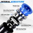 Air Line Tubing Kit, 3/8" OD DOT Air Line 50 FT(15 m) SAE j844 PA Nylon Air Hose Tubing and Push to Connect Fittings for Air Brake System Or Fluid Transfer, 29 Pcs Compressed Accessories Kit