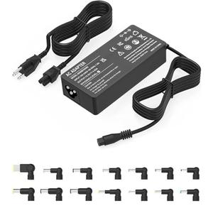 90W Universal AC Adapter Laptop Charger Compatible with HP Dell Acer Asus Lenovo IBM Sony Fujitsu Gateway Notebook Ultrabook Chromebook Power Supply Cord with 16 Connectors