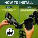 Golf Push Cart Cup Holder- Regular Size- Golf Push Cart Accessories