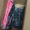 Escape Proof Large Dog Harness - Soft Padded, No Pull, Reflective with Handle, Six Point Adjustable, Includes Leash - Pink, M