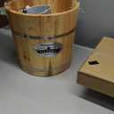 Elite Gourmet EIM402 Old Fashioned 4 Quart Vintage Wood Bucket Electric Ice Cream Maker Machine, Bonus Classic Die-Cast Hand Crank for Churning, Uses Ice and Rock Salt Churns Ice Cream in Minutes (Pine)