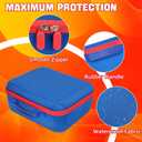 Case Compatible with Little Tikes Story Dream Machine Starter Set, Toys Storage Bag Designed to Organize Storybooks, Audio Player, and Littles Character Collection, Blue&Red (CASE ONLY)