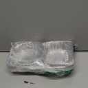 BallHull 25 Pack Clear Thickening Plastic Hinged Take Out Containers Disposable Clamshell Food Cake Containers with Lids 5.8 x 5.8 x 3.2 inch for Dessert, Cakes, Salads, Pasta, Sandwiches