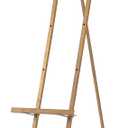 Gold Easel Stand for Sign, Metal Easel Adjustable 4 Tier Floor Standing Easel with Chain Support, Heavy Duty Easels for Display Mirror, Sign, Wedding, Picture Frame.(No Installation Required)