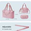 Ceneda Small Gym Bag for Women, 12 inch Mini Gym Bag with Wet Pocket, Lightweight Tote for Gym, Sport, Workout - Pink