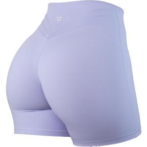 TomTiger Workout Shorts for Women High Waist Gym Shorts Bike Running Active Exercise Yoga Shorts Tummy Control (Small, Lavender)