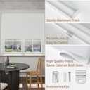 MYshade Blackout Cordless Roller Shades, Room Darkening Free-Stop Roll Up Blinds for Windows, Pull Down Blocking Blind for Home and Office, Easy to Install, 40" W X 72" H, White