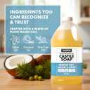 HARRIS Multi-Purpose Pure Liquid Castile Soap for Home Cleaning, Multi-Purpose Cleaner, For Dish Soap, Laundry Detergent, Kitchen and Bathroom Surfaces, Kids Rooms, Unscented, 64 Oz (64 Fl Oz (Pack of 1))