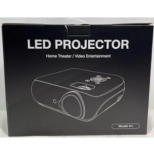 H1 1080P Bluetooth Projector, Full HD Portable Outdoor Movie Projector with Built-in Speaker, Compatible with Smartphone, HDMI, USB, AV, Fire Stick, PS5 for Home, Bedroom, Outdoor Use