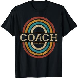 Coach Vintage Retro T-Shirt (Small, Black)
