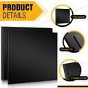 Frienda 4 Pcs 1/8" Thick, 23.6" x 23.6" Black HDPE Sheet HDPE Plastic Sheet High Density Polyethylene Board Solid Plastic Block Board for DIY Projects Machining Home Decor Handcrafts