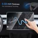 16 inch Screen Protector for 2026 Tesla Model Y Juniper (Premium & Performance), [9H & Anti-Glare/Fingerprint] Front Back Tempered Glass Screen Protector for Tesla Model Y Accessories -Matte