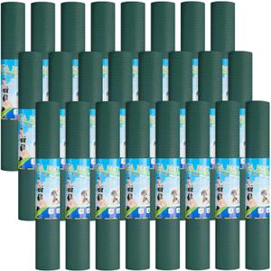 3 mm Thick Yoga Mat Bulk, Non Slip Exercise Workout Fitness Pad for Women Men, Gym Home Yoga Pilates, Easy to Clean, Sturdy PVC (Dark Green)